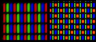 RGB配列とペンタイル配列の違い