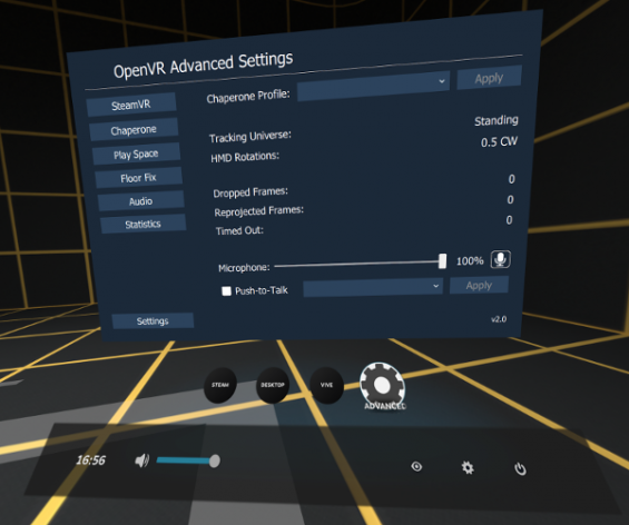 openvr advanced settings playspace mover