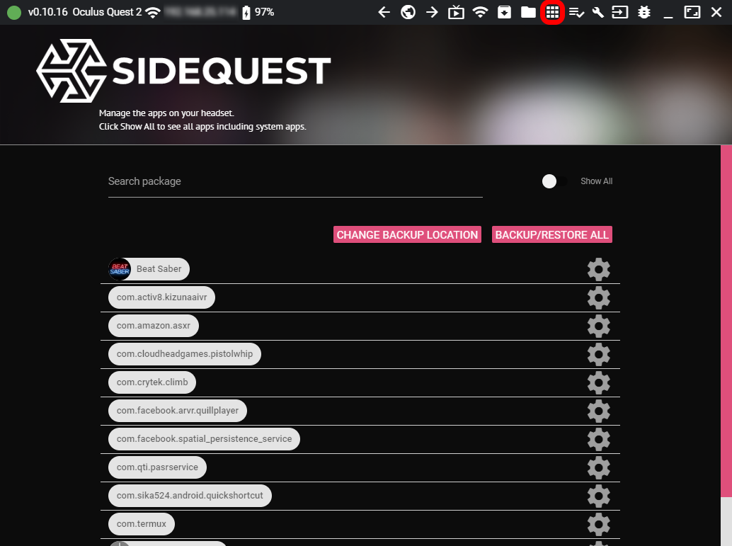 SideQuestを使ってOculus Quest1＆2に非公式アプリ（apk）を楽々インストール VRまにあっくす！