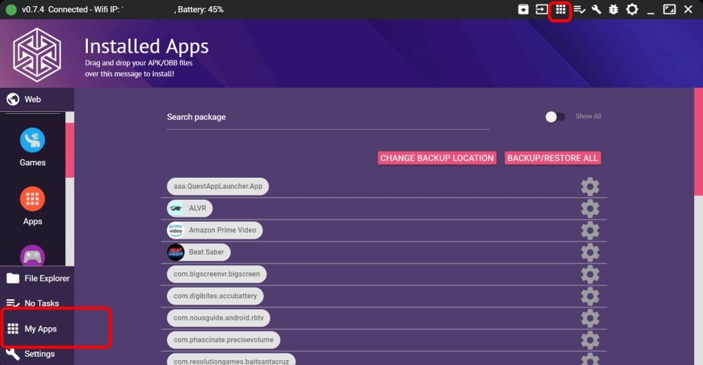 SideQuestを使ってOculus Questに非公式アプリ（apk）を楽々インストール VRまにあっくす！